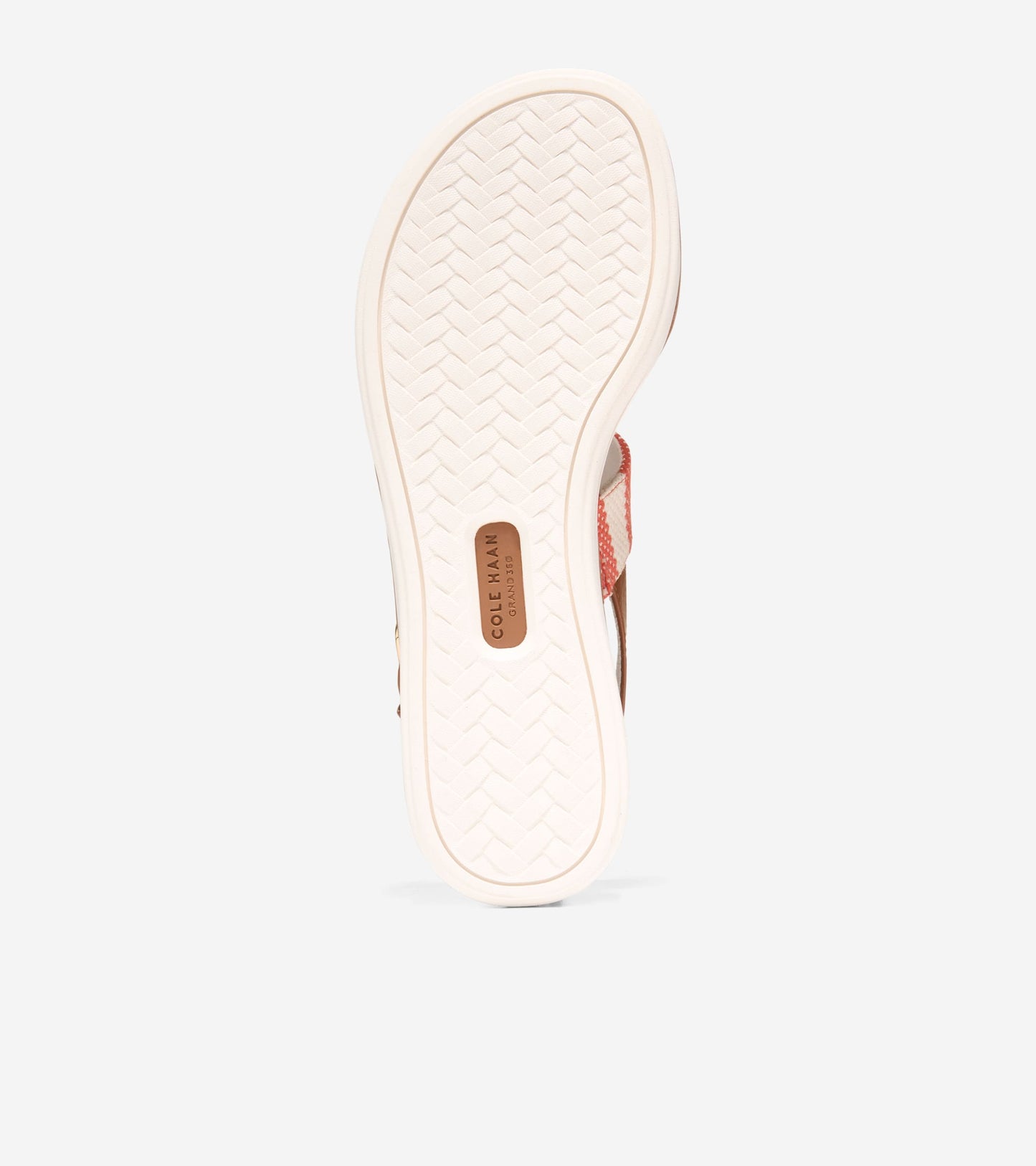 W36542:SUMMER FIG & NATURAL STRIPE CANVAS / CH BRITISH TAN LTHR