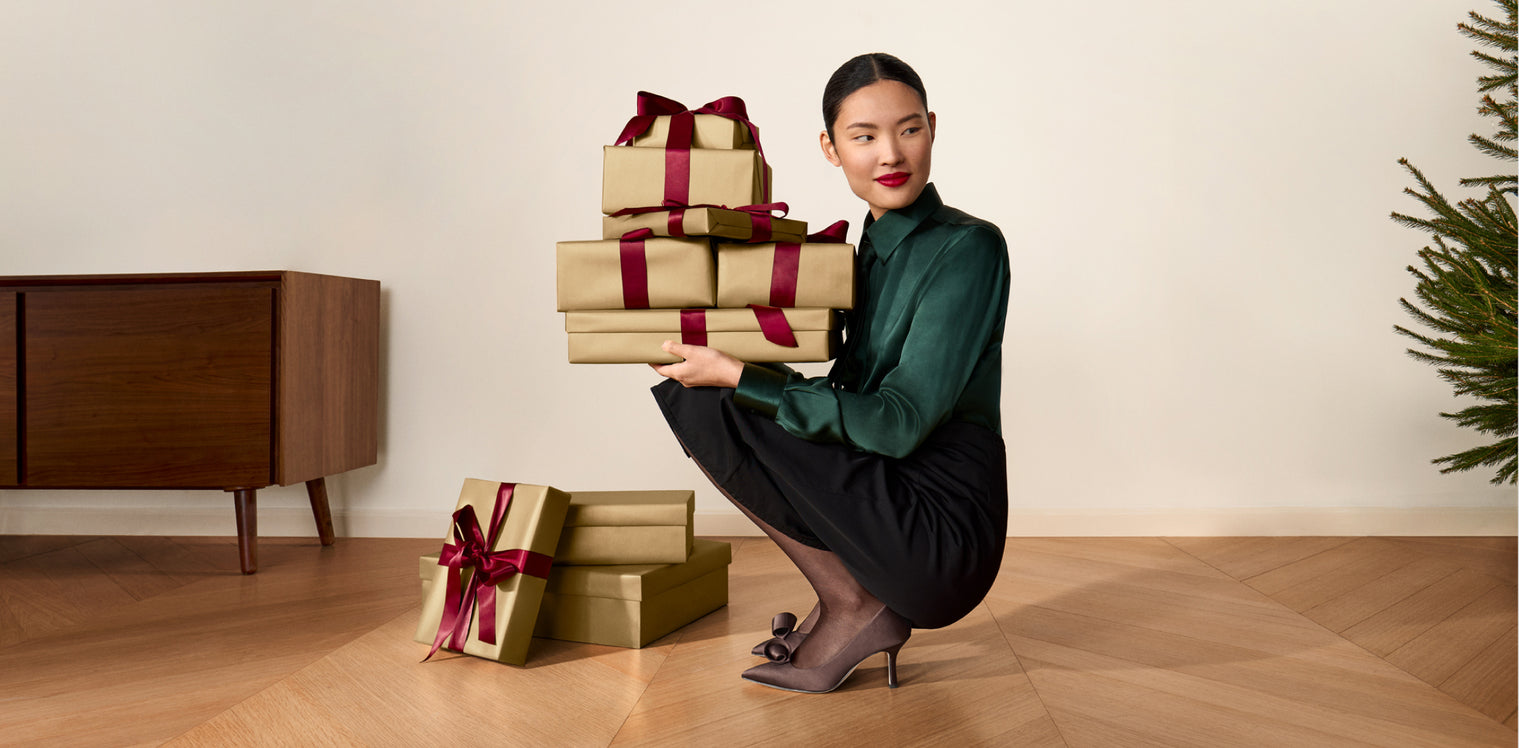 Men's oxfords sitting on foam