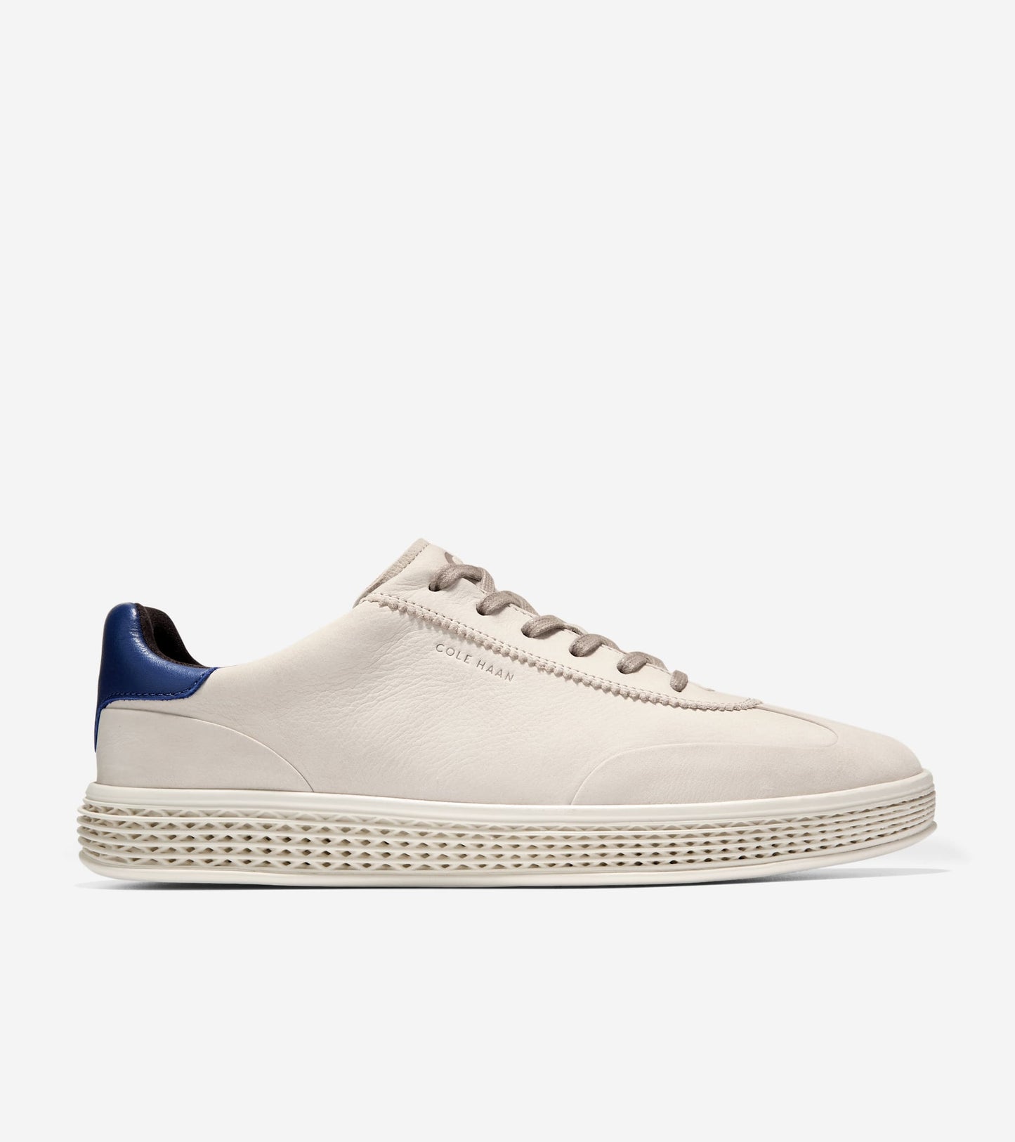 C44594:PUMICE STONE NUBUCK / BLUE DEPTHS / IVORY