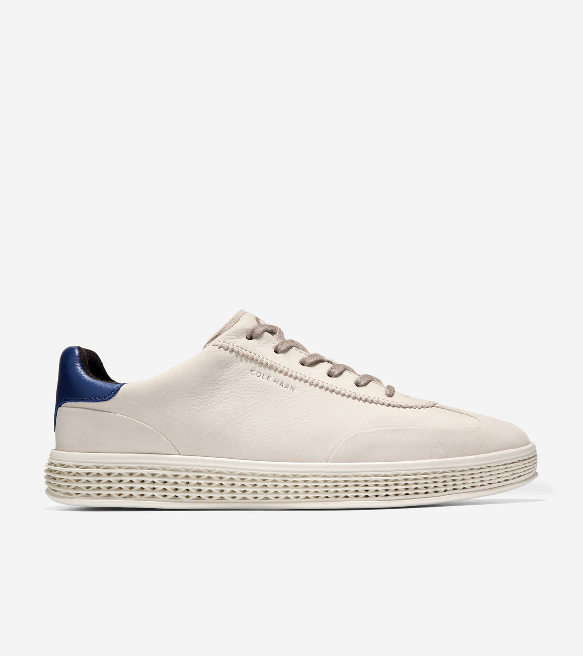 C44594:PUMICE STONE NUBUCK / BLUE DEPTHS / IVORY