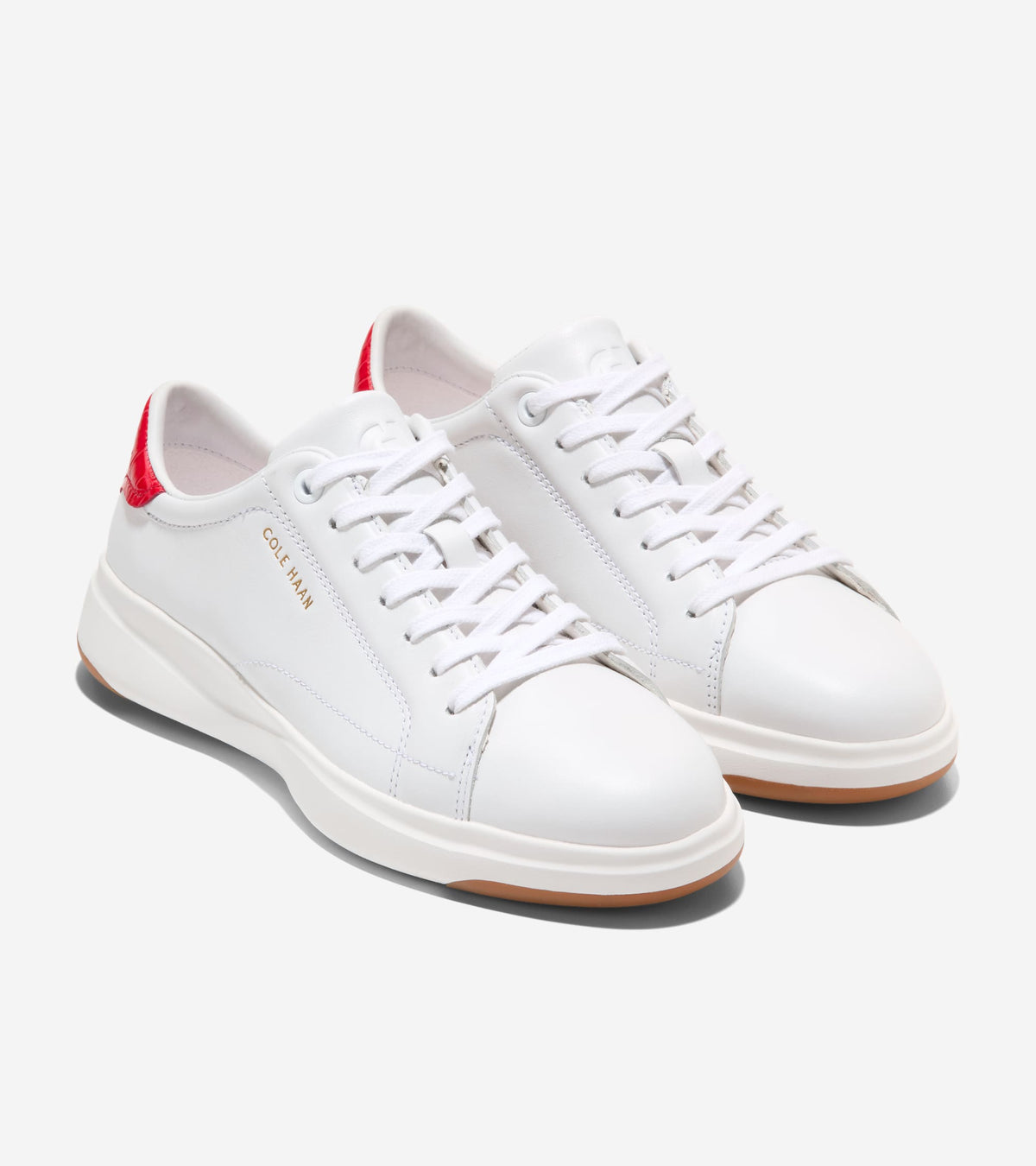 W35503:WHITE LTHR/SALSA CROC PRINT LTHR