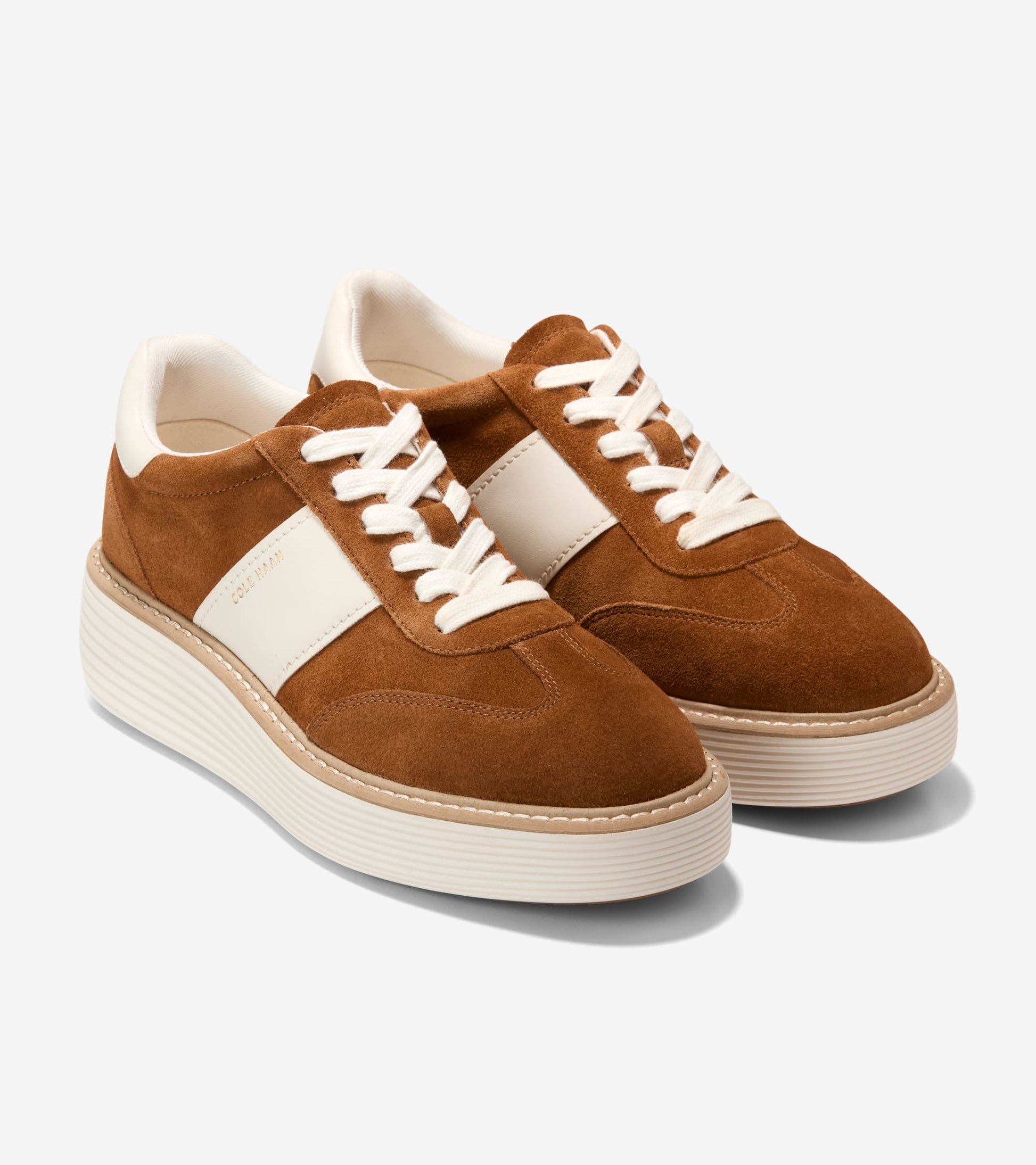 W36150:CH TOBACCO SUEDE / IVORY LTHR
