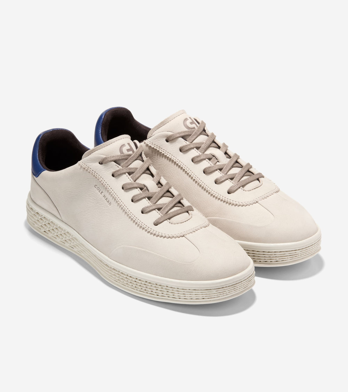 C44594:PUMICE STONE NUBUCK / BLUE DEPTHS / IVORY