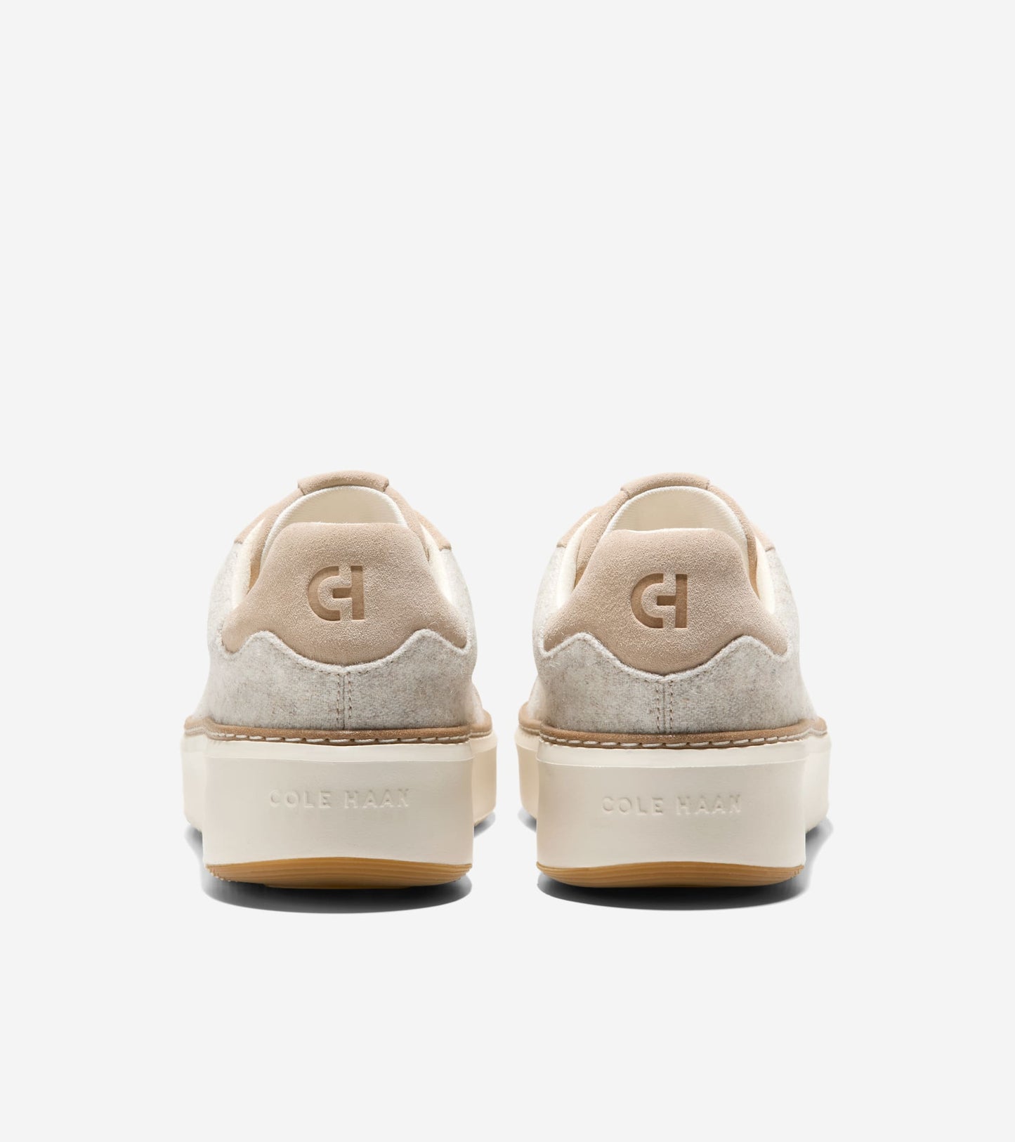 W34761:CH LT SESAME SUEDE/WOOL/IVORY