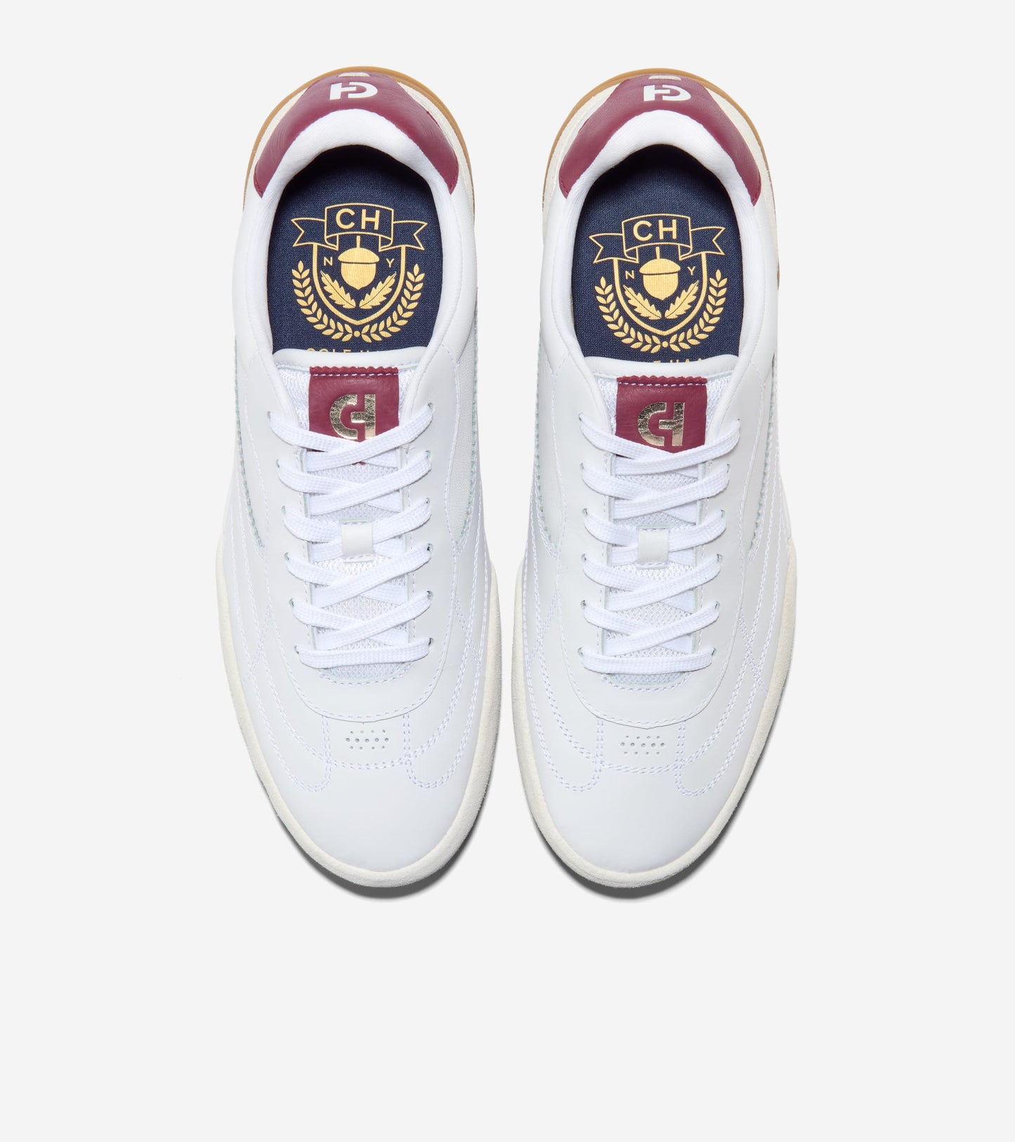 C44870:WHITE / CH CLARET / WHITE