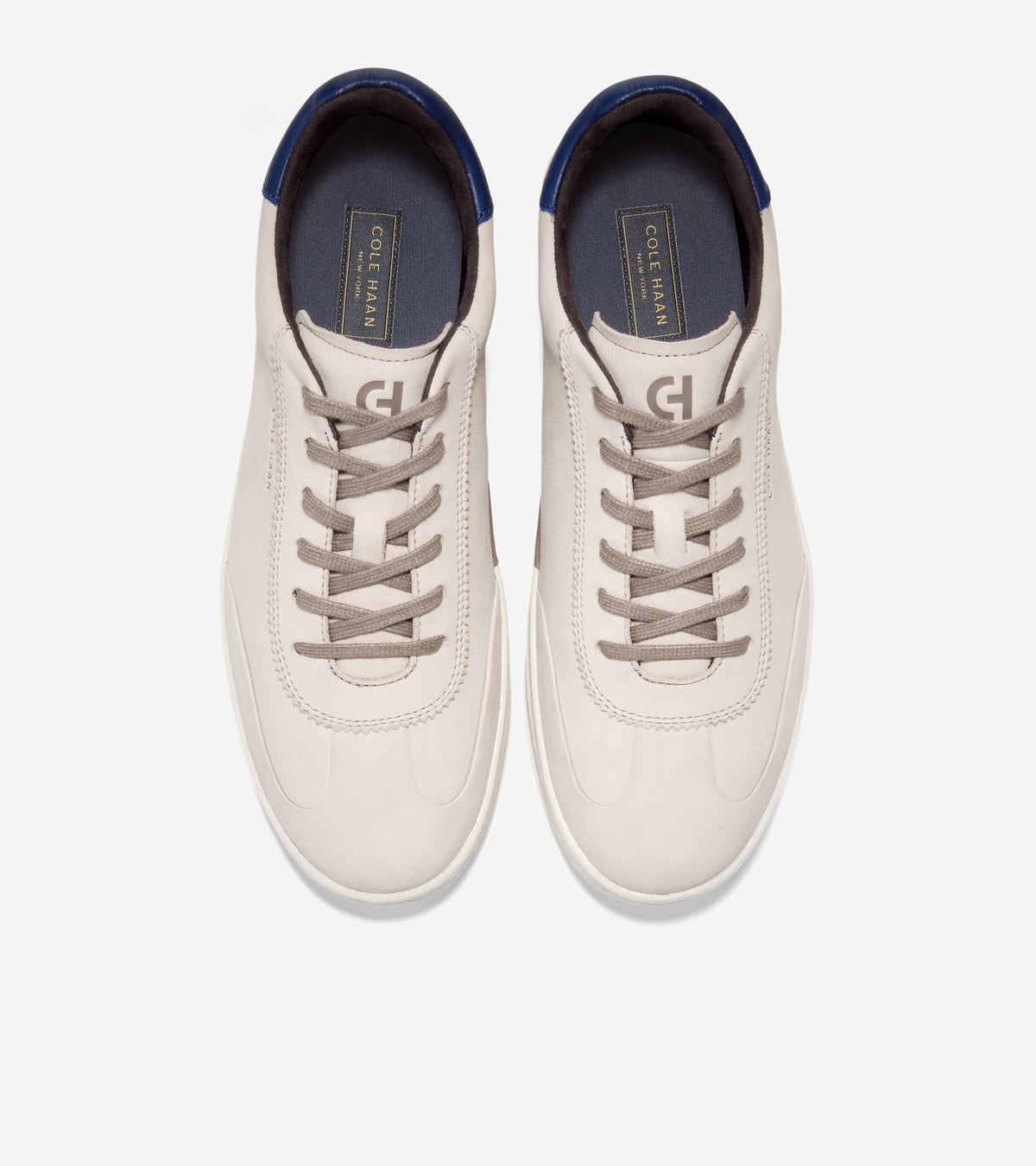 C44594:PUMICE STONE NUBUCK / BLUE DEPTHS / IVORY