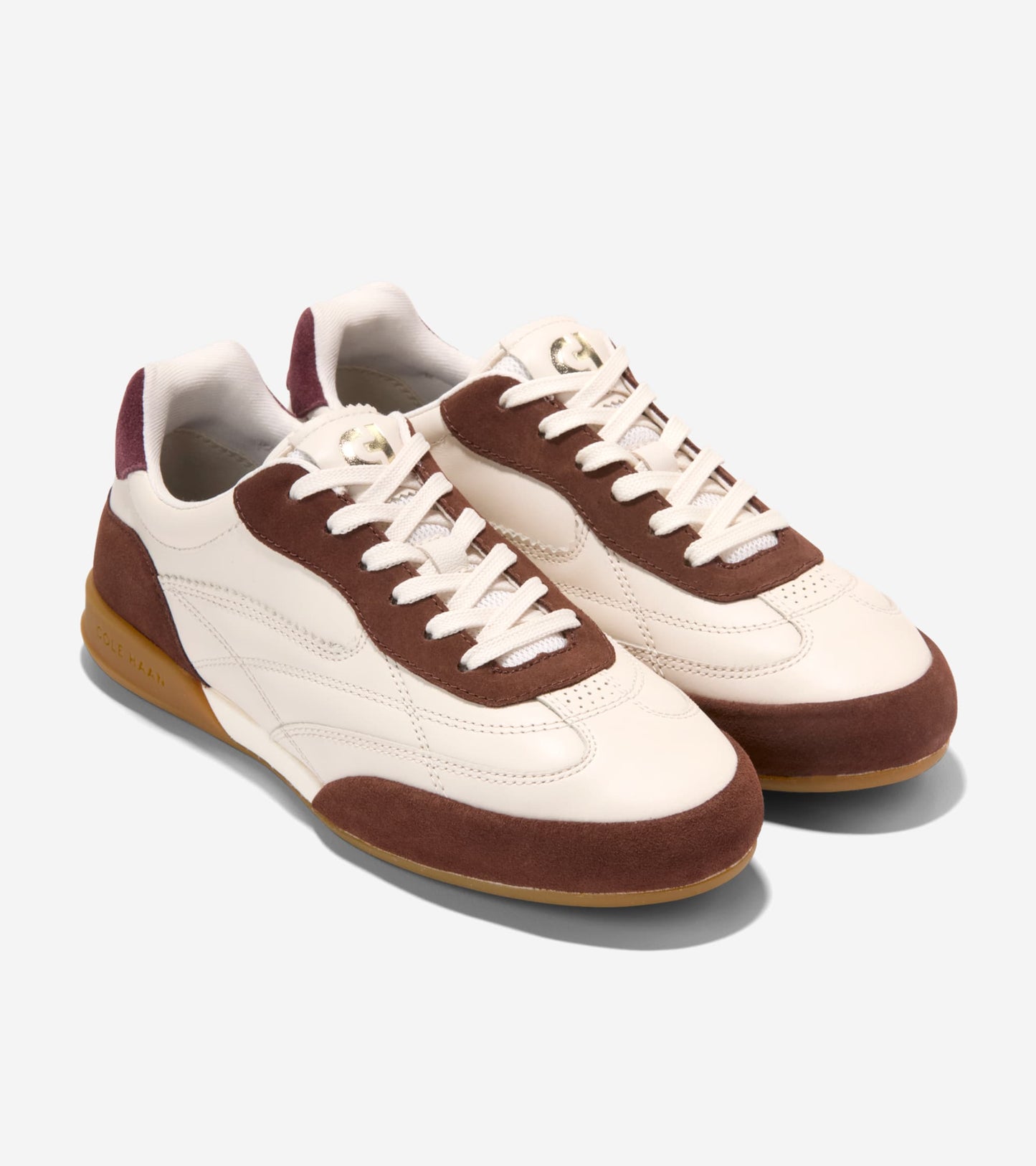 W37534:IVORY LEATHER / FONDUE FUDGE / CH BLOODSTONE SUEDE
