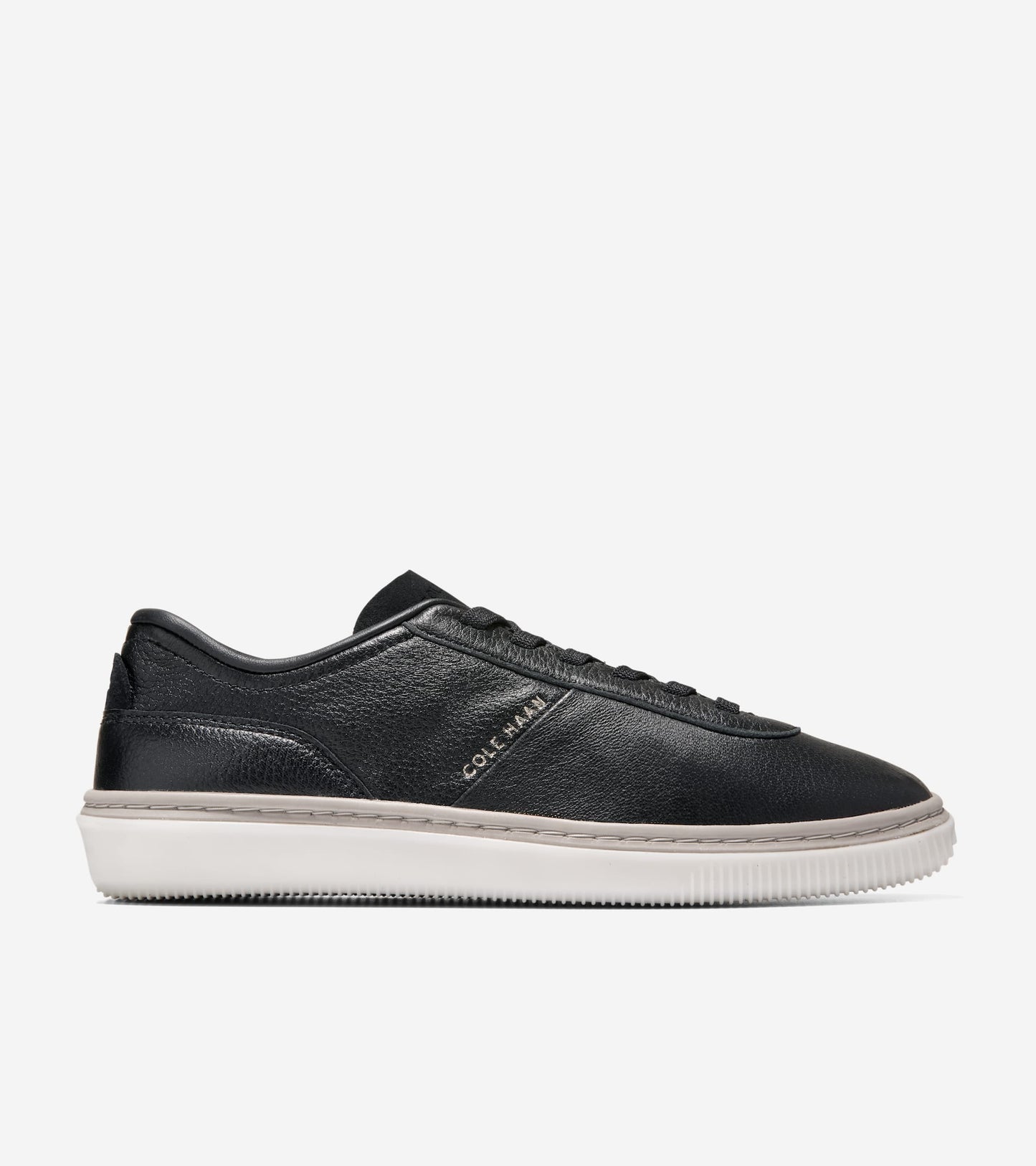W38414:BLACK LEATHER / IVORY
