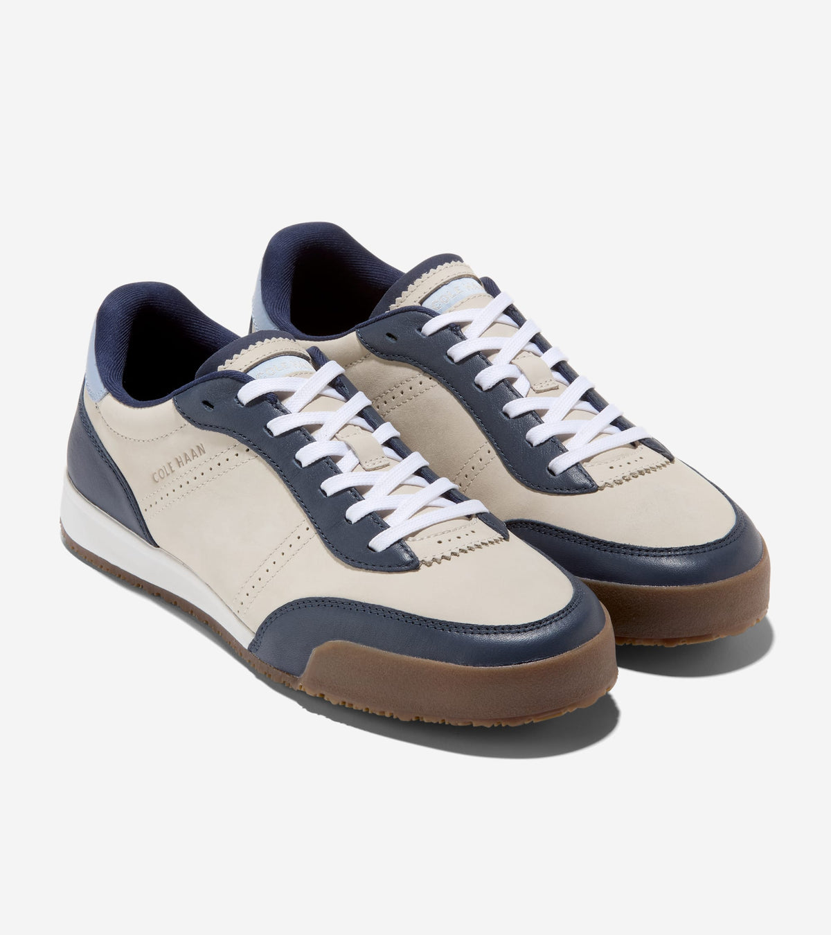 C44575:PUMICE STONE NUBUCK / NAVY BLAZER / WHITE