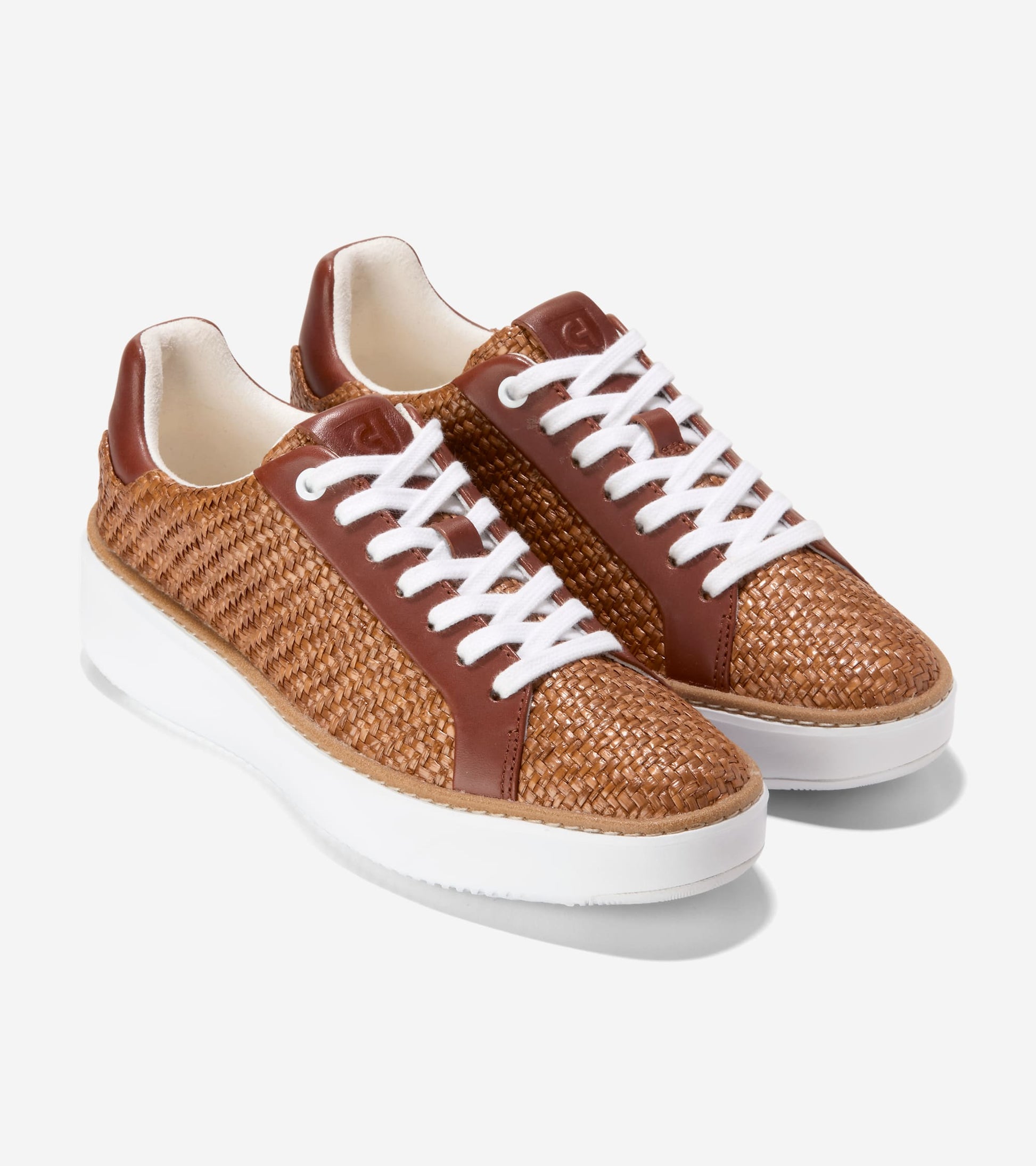 W33176:DARK RAFFIA/CH DK CUOIO/WHITE