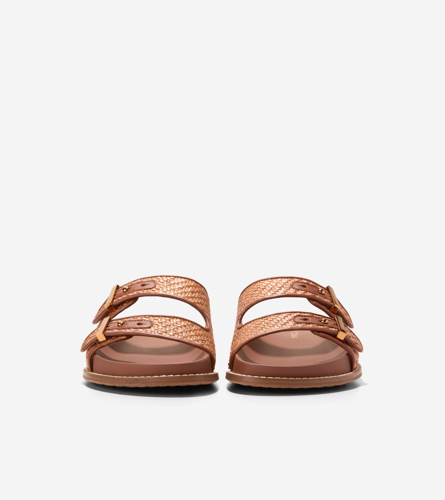 W31886:TAN RAFFIA/CH DK CUOIO LTR