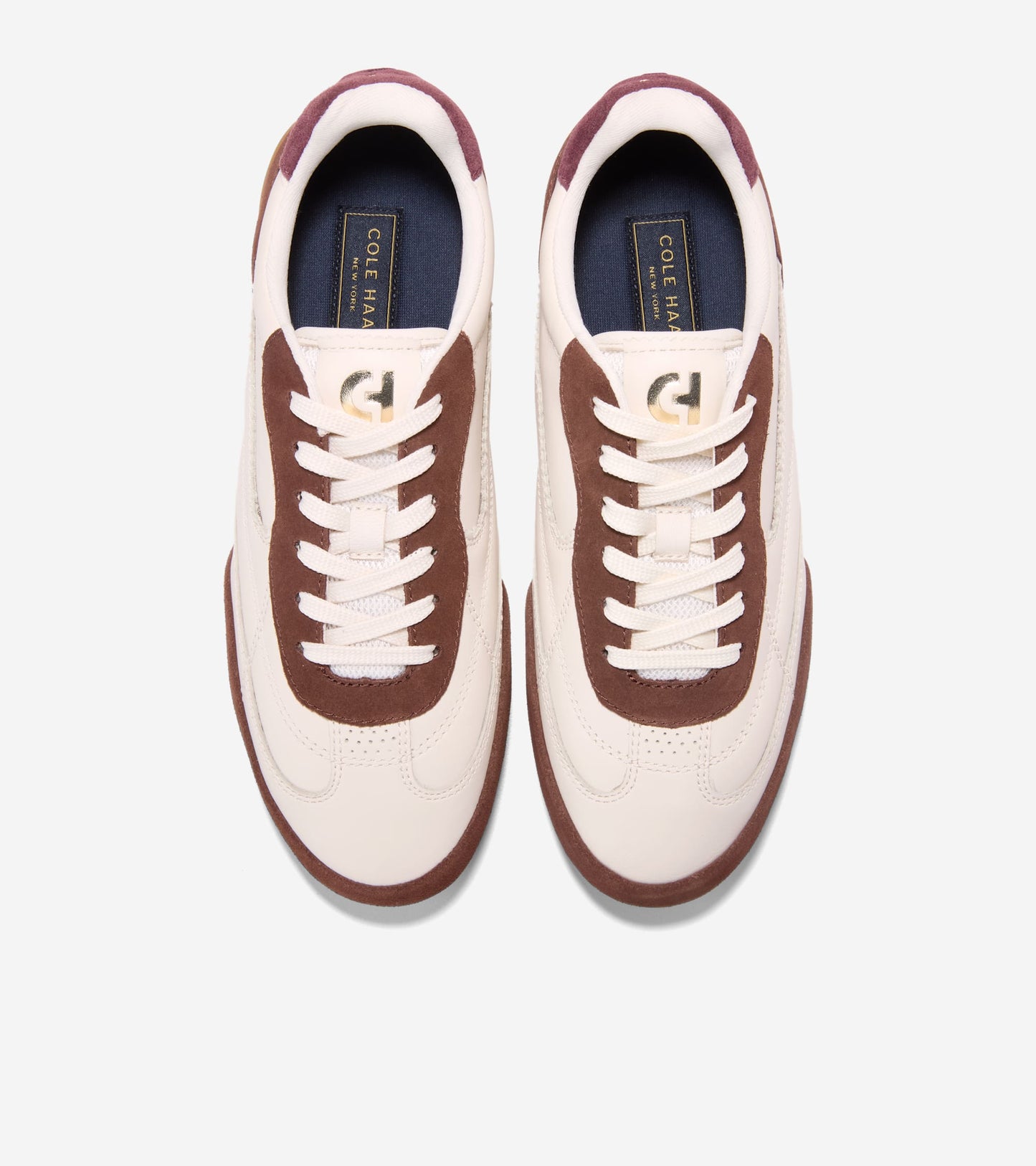 W37534:IVORY LEATHER / FONDUE FUDGE / CH BLOODSTONE SUEDE