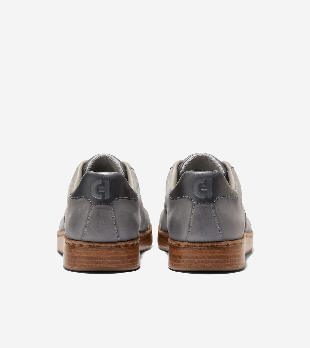 C45122:STEEL GRAY NUBUCK / GRAY PINSTRIPE / ITALIAN DARK NATURAL