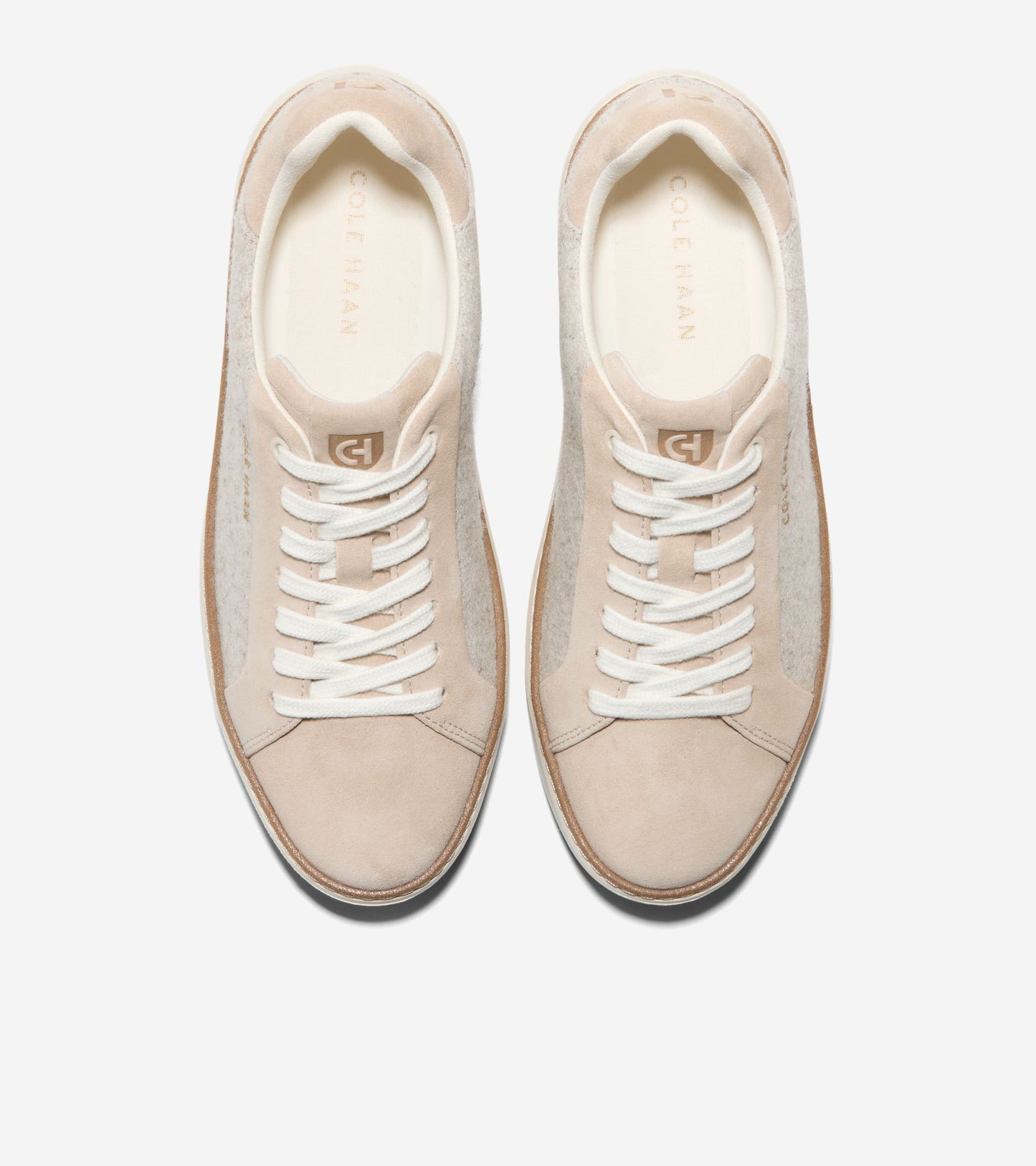 W34761:CH LT SESAME SUEDE/WOOL/IVORY