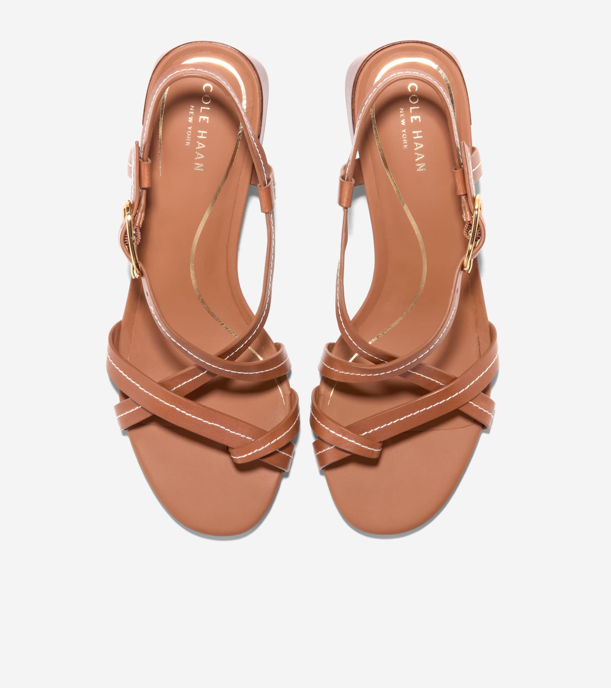 W36596:CH BRITISH TAN LEATHER / NATURAL STITCH
