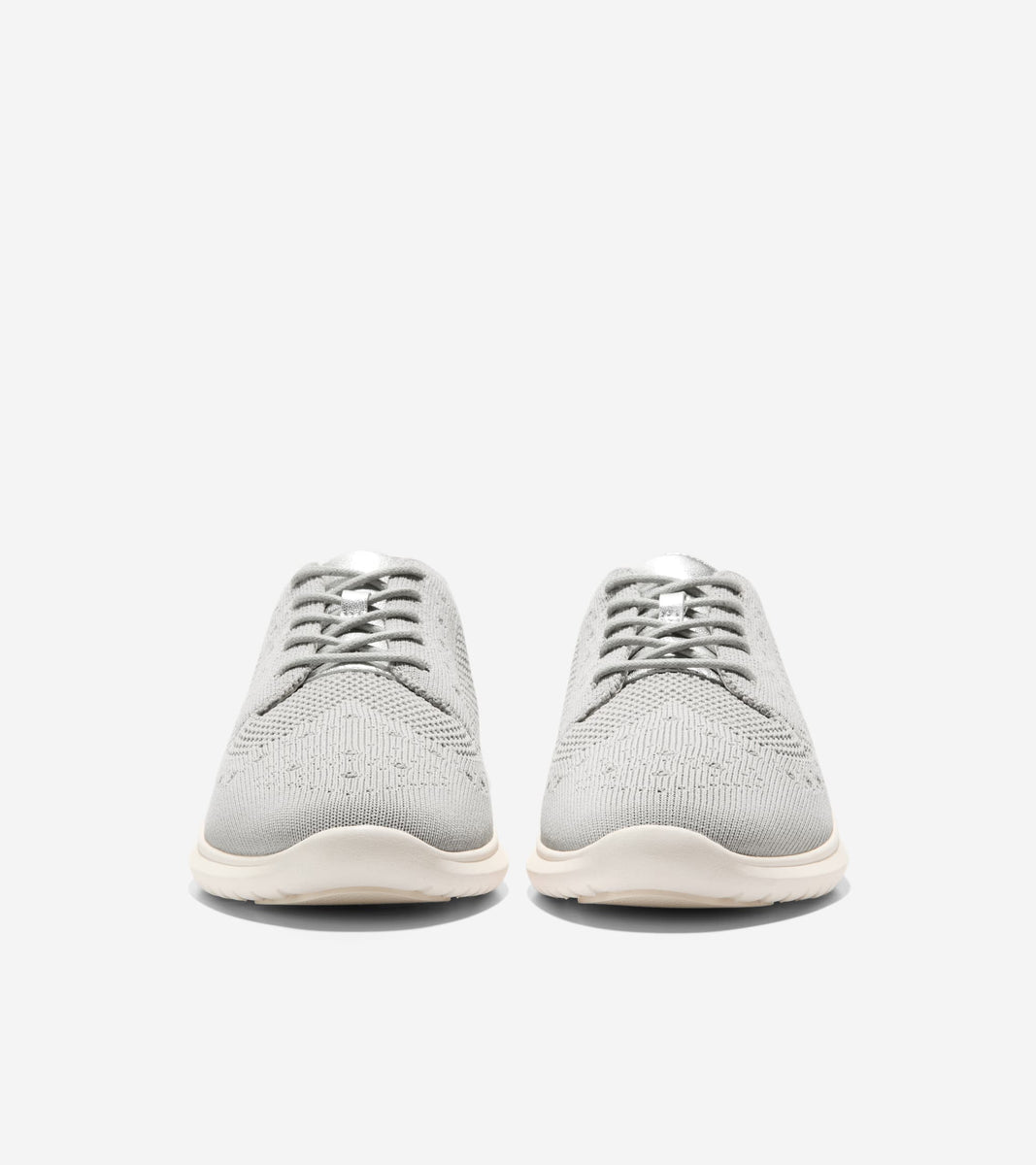 W31219:DRIZZLE KNIT/SILVER METALLIC LEATHER/IVORY