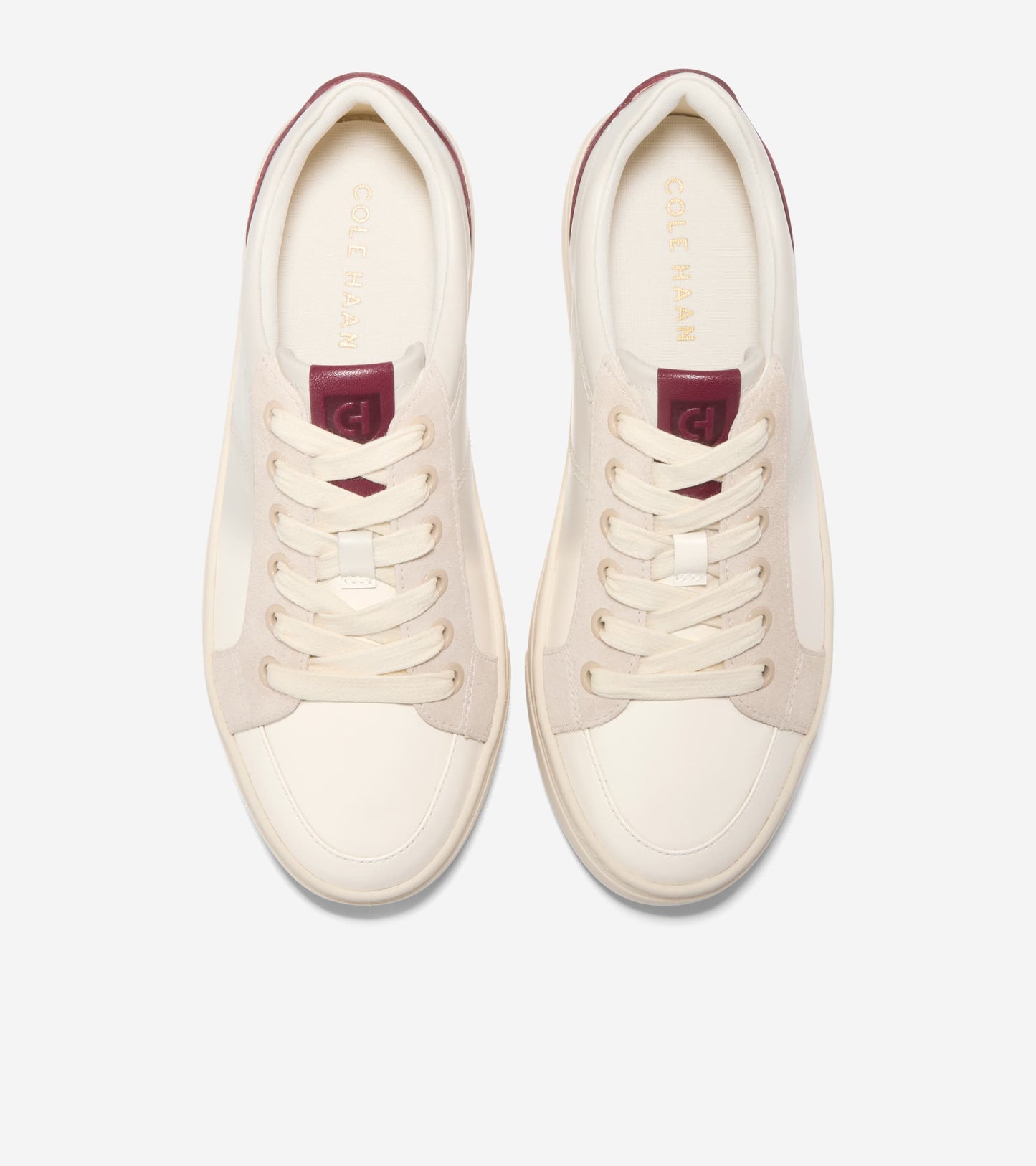 W30683:IVORY/CH OAT SUEDE/BLACK CHERRY/IVORY