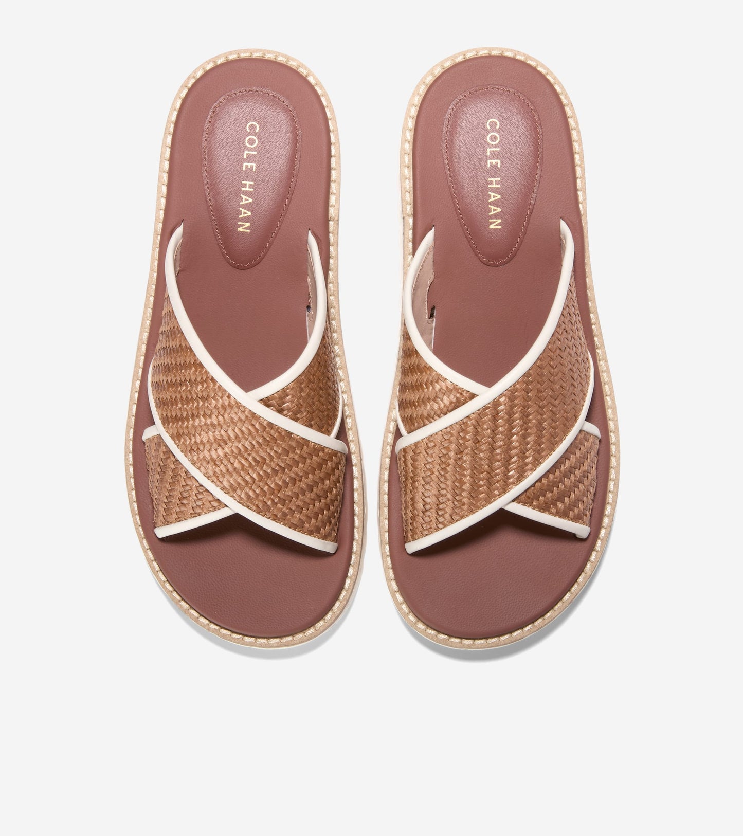 W32816:TAN RAFFIA/IVORY