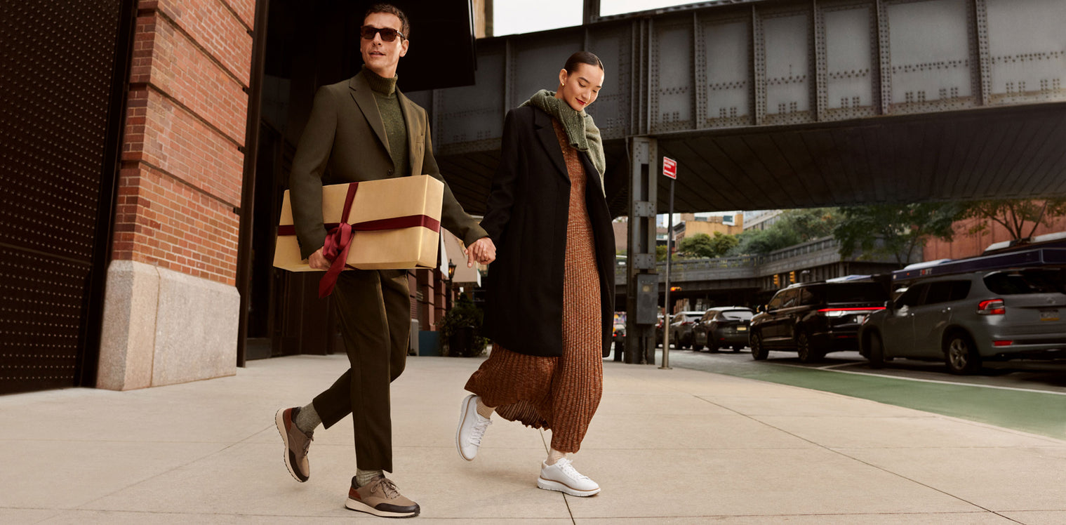 Men's oxfords sitting on foam