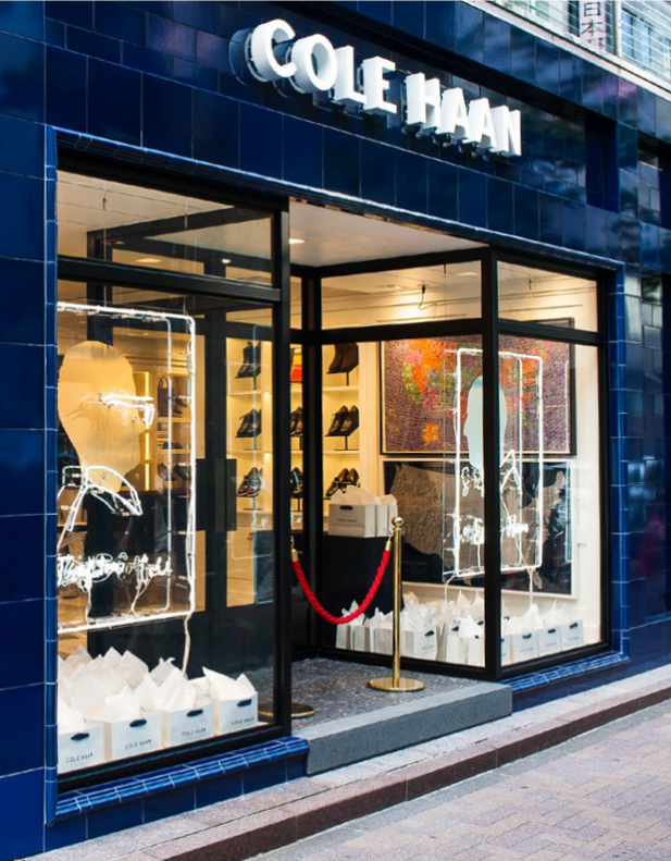 Outside shot of Cole Haan Store