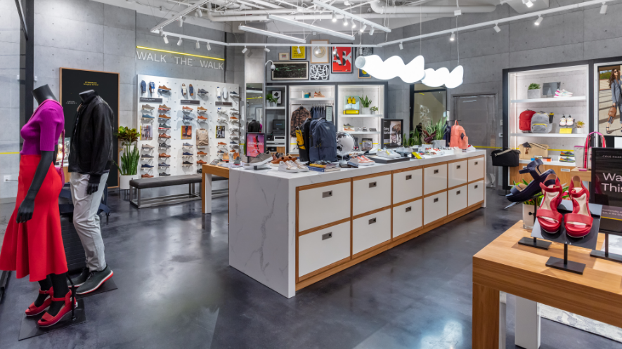 Inside shot of Cole Haan Store