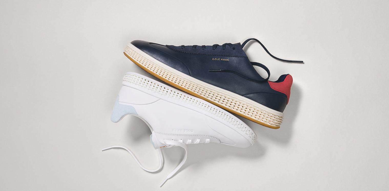 Men's oxfords sitting on foam