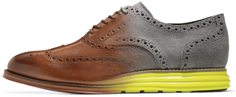 The distinctive colored sole is a design detail that commands attention